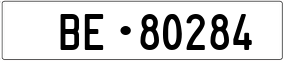 Trailer License Plate